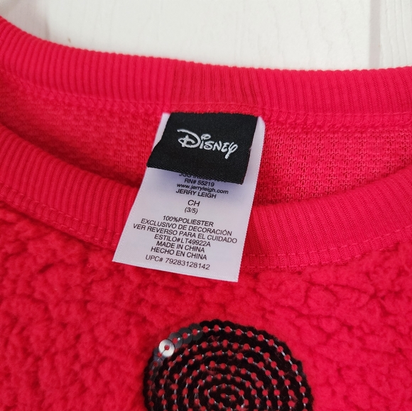 Disney Mickey Sequin Fuzzy Sweater Size Small - Picture 4 of 5